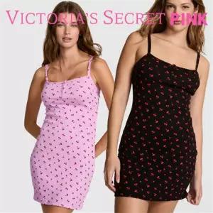 갤러리아 빅토리아시크릿 핑크 코튼 포인텔 미니 슬립 미니드레스