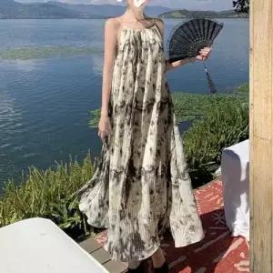 해외여행 물나염 G126678 여름롱원피스 홀 WFLMUYV