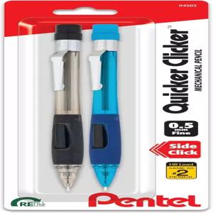 펜텔 패스트 클리커 샤프 0.50mm 모듬 팩당 2개(PD345BP2-K6)