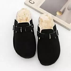 여자 털 털실내화 실내화 학교슬리퍼 실내 실외 따뜻한 안감 겨울 슬리퍼