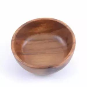 원목 910LWN98 원형 그릇 12.5x5cm 나무그릇 우드플레이트