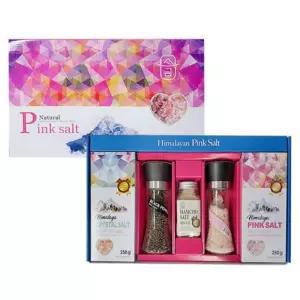 답레품 히말라야 핑크 솔트 소금 명가 5종 설 명절 선물 세트 후추 그라인더 함초소금