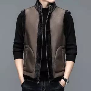 빅사이즈 남자 양털조끼 후드집업 조끼 후드
