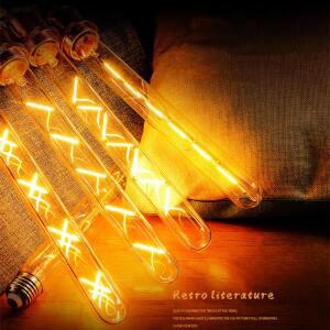 빈티지 에디슨 라이트 LED 전구, 긴 레트로 불꽃 조명, 홈 데코, E27, 2W, 3W, 4W, 5W, 6W, 7W, 8W, 220V,