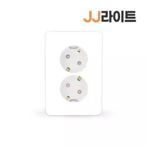 상도 매입 2구 콘센트 올리비아 화이트