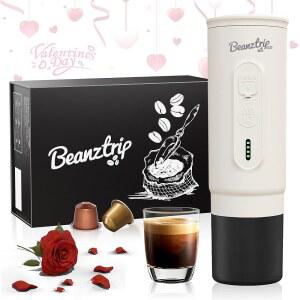 빈즈트립 H02 PRO 휴대용 전기 에스프레소 메이커, NS 캡슐 오리지널 포드 및 그라운드 커피와 호환되는 크리스마스 선물 커피 머신, 캠핑, 하이킹, RV용 미니 트래블 메이커