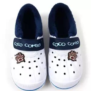 R08 겨울 반도 만능화 블루 방한실내화 160 250 털신