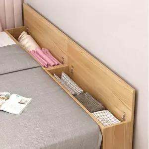원목 침대틈새 침대옆 수납장 틈새선반 슬림 사이드 협탁 이동식 가구 도어형