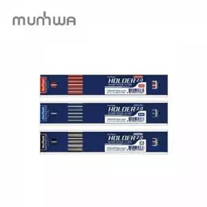 문화 385KPQ90 컬러샤프심 2.0mm 홀더 샤프심 홀더샤프전용 컬