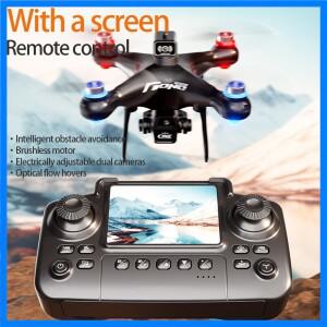 E55 에어 스크린 컨트롤 드론 전문가용 와이드 RC 드론 HD 4K 카메라 접이식 헬리콥터 항공기 쿼드콥터 드