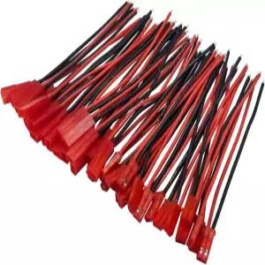 RC BEC 배터리 헬리콥터 DIY FPV 드론 쿼드콥터용 20쌍 100mm 20AWG 남성 커넥터 JST 플러그 케이블
