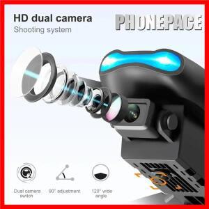 접이식 드론 쿼드콥터 리모컨 핸들 4 축 항공기 HD 4K 사진 UAV 고도 고정 E99