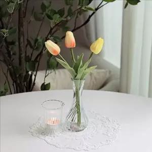 인테리어 유리 화병 테이블 미니 화병 심플 작은 예쁜 투명