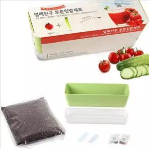 베란다 텃밭 가꾸기 세트 자동 플랜터 세트 재배 화분