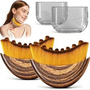 호환상품 페이셜 림프 컨투어 브러시 얼굴 턱선 및 턱 조형 인체공학적 건식 마사지 피부 리프팅 붓기 방