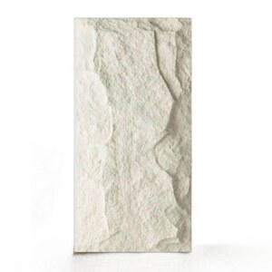 석재 타일 PU 3D 600x1200 인공 외벽 화이트 배경 스톤 5장 벽 입체 인조돌