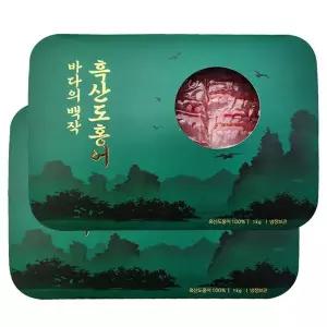 [NS홈쇼핑][백년수산] 흑산도 홍어 1kg x 2팩 + 용기초장 4개+홍어뼈2개[35127453]