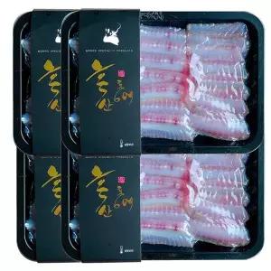 [NS홈쇼핑][백년수산] 흑산도 홍어 250g x 4팩 + 미니초장 4개+홍어뼈[35127397]