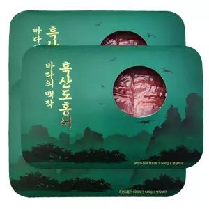 [NS홈쇼핑][백년수산] 흑산도 홍어 500g x 3팩 + 용기초장 3개+홍어뼈[35127451]