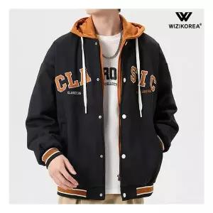남성 봄 가을 스타디움 후드 자켓 간절기 야구 점퍼 WI189J