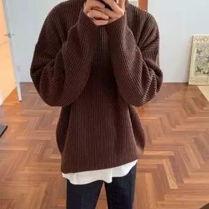 [모로엠] 남성 루즈핏 깔끔 보세 니트 맨투맨 ON-KN-QWFFX2U3