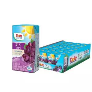 dole 돌주스 프리미엄100%과즙주스 120ml 포도32팩/아기주스/무배