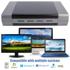 5.25인치 HDD SSD 인클로저 케이스 USB3.0/2.0-SATA 외장형 하드 드라이브 지원 DVD 디스크 박스 16 속도