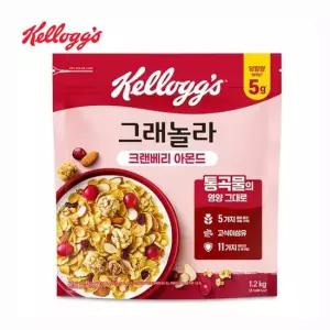 켈로그 그래놀라 크랜베리 아몬드 1200gx1개 대용량 시리얼 아침식사대용