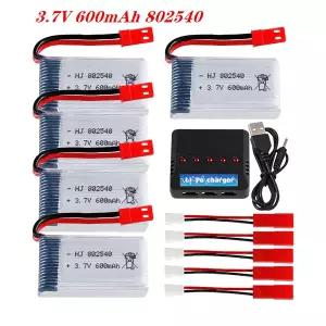 3.7v 600mAh Lipo 배터리 및 Jst 플러그 1315S HJ819 HJ818 509W DFDF161 X400 X500 X800 RC 쿼드콥터 드론