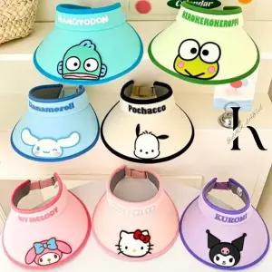 산리오 모자 썬캡 정품 페이스 UV차단 캐릭터모자 여름모자 아동 시나모롤 쿠로미 마이