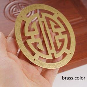 호환 구리 중국 골동품 나무 가구 장식 커버, 레트로 클래식 보석 상자, 황동 코너 공예 청동 수리