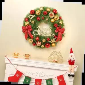 리스 트리 럭키 크리스마스 장식품 원형 60cm 성탄절