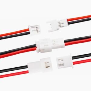 Micro JST1.25 2Pin Wire Connectors Plug Jack Mini JST PH1.25mm 2P Male Female Socket Battery Chargin