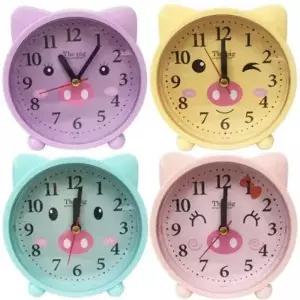 캐릭터 무음 알람 시계 아동 학생 플라스틱 선물