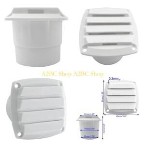 A2BC 3 인치 플라스틱 공기 콘센트 통풍구 루버 그릴 커버 벽 에어 평평한 덕트 환기 RV 모터 홈