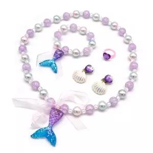 진주 크리스탈 인어공주 목걸이 팔찌 귀걸이 반지 유아목걸이