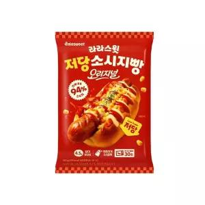 라라스윗 저당 소시지빵 오리지널 100g x 6개