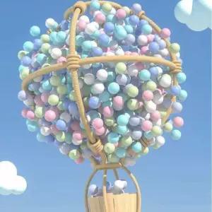 컬러 볼풀장 키즈카페 1000개 실내 유치원 대량 촉각볼 어린이 놀이터 대포