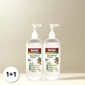 [1+1] 케라셀 데일리 디펜스 풋워시 티트리 오일 발샴푸 355ml 2개