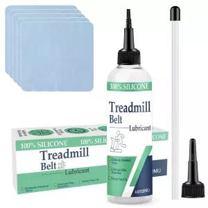 비스루비 벨트용 실리콘 트레드밀 윤활유 100 오일 벨트 4온스 튜브와 천으로 마찰 윤활제 5개로 거의 모든