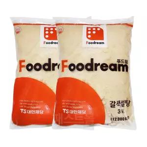 푸드림 갈색설탕 3kg 2개