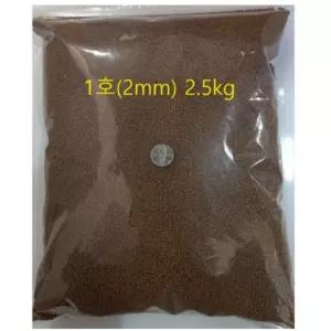 향어 사료 양식장 연못 물고기 밥 붕어 비단잉어 먹이 1호 2mm 2.5kg