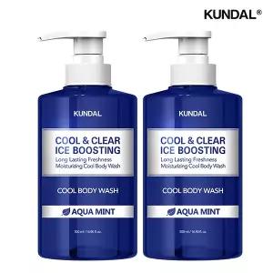 쿨 앤 클리어 아이스 부스팅 쿨 바디워시 500ml 아쿠아민트 2구