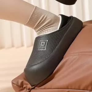 2color 방한 남성 스타일 귀여운신발 겨울신발 막힘 슬리퍼 겨울 털신