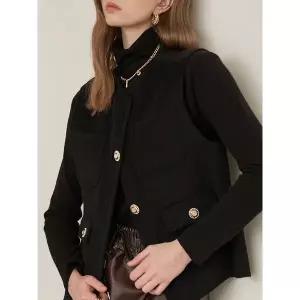 [하프클럽/]울 핸드메이드 클래식 노카라 베스트 MK02HV200HJJ