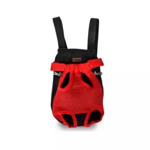 딩동펫 애견 포대기 강아지띠 외출 이동 용품 메쉬 레드 S