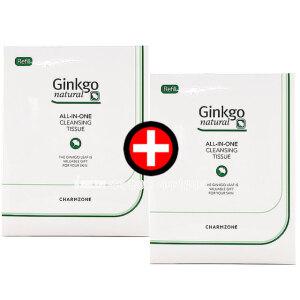 1+1 참존 징코 내츄럴 올인원 클린싱 티슈 리필110매
