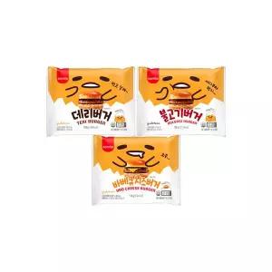 [하프클럽/삼립]삼립 버거 3종 (데리버거/불고기/바베큐치즈) 8봉