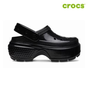 [크록스 정품] 스톰프 하이 샤인 클로그 공용샌들 209568-001