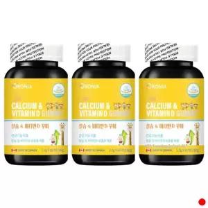 [하프클럽/기타]오로니아 칼슘 비타민D 꾸미 키즈 어린이 60구미 X3